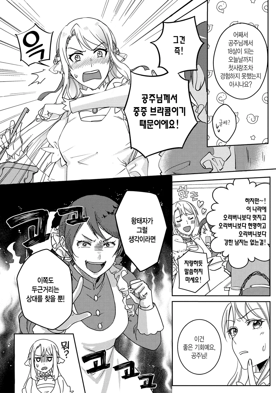 꼬인 성격의 왕태자와 약속의 공주