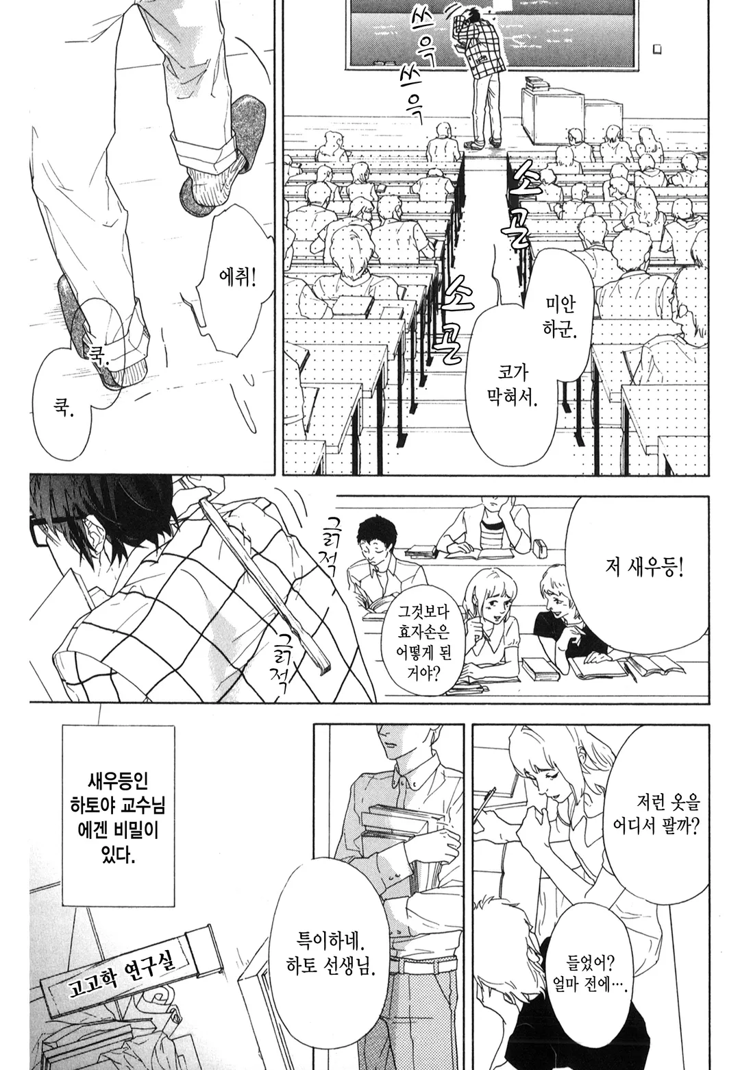 코지카 군과 비둘기 교수님